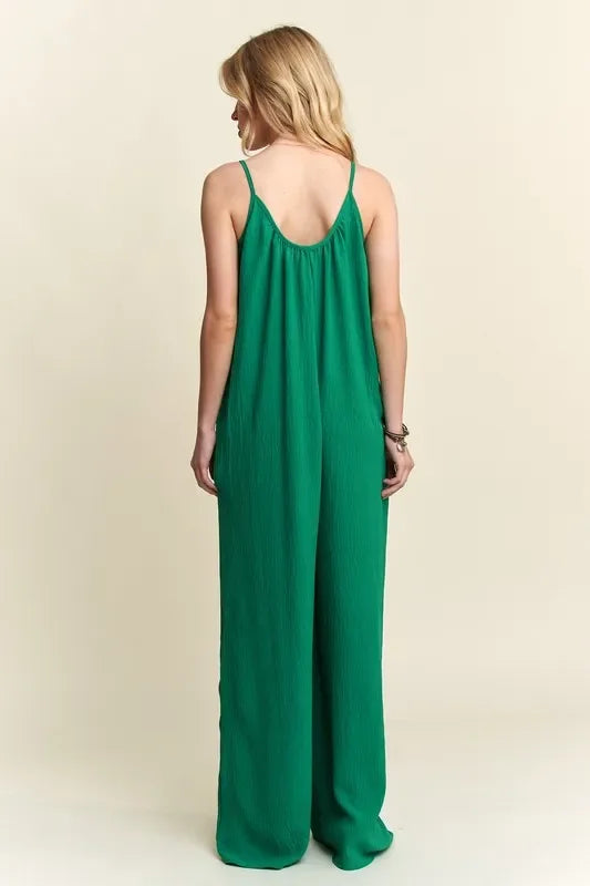 Wide Leg Casual Cami Jumpsuit - Eva's Edition