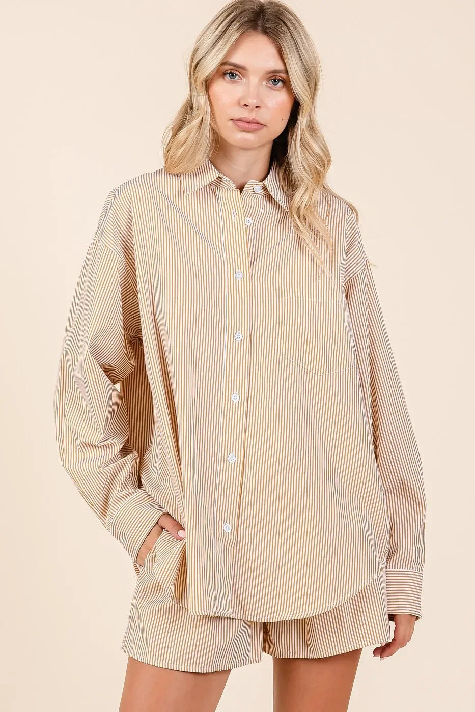 Striped Shirt and Shorts Set - Eva's Edition