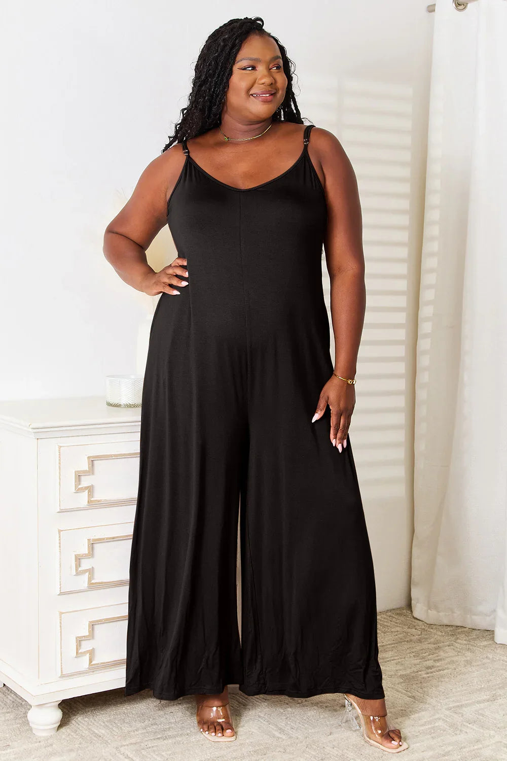 Soft Rayon Wide Leg Jumpsuit - Eva's Edition