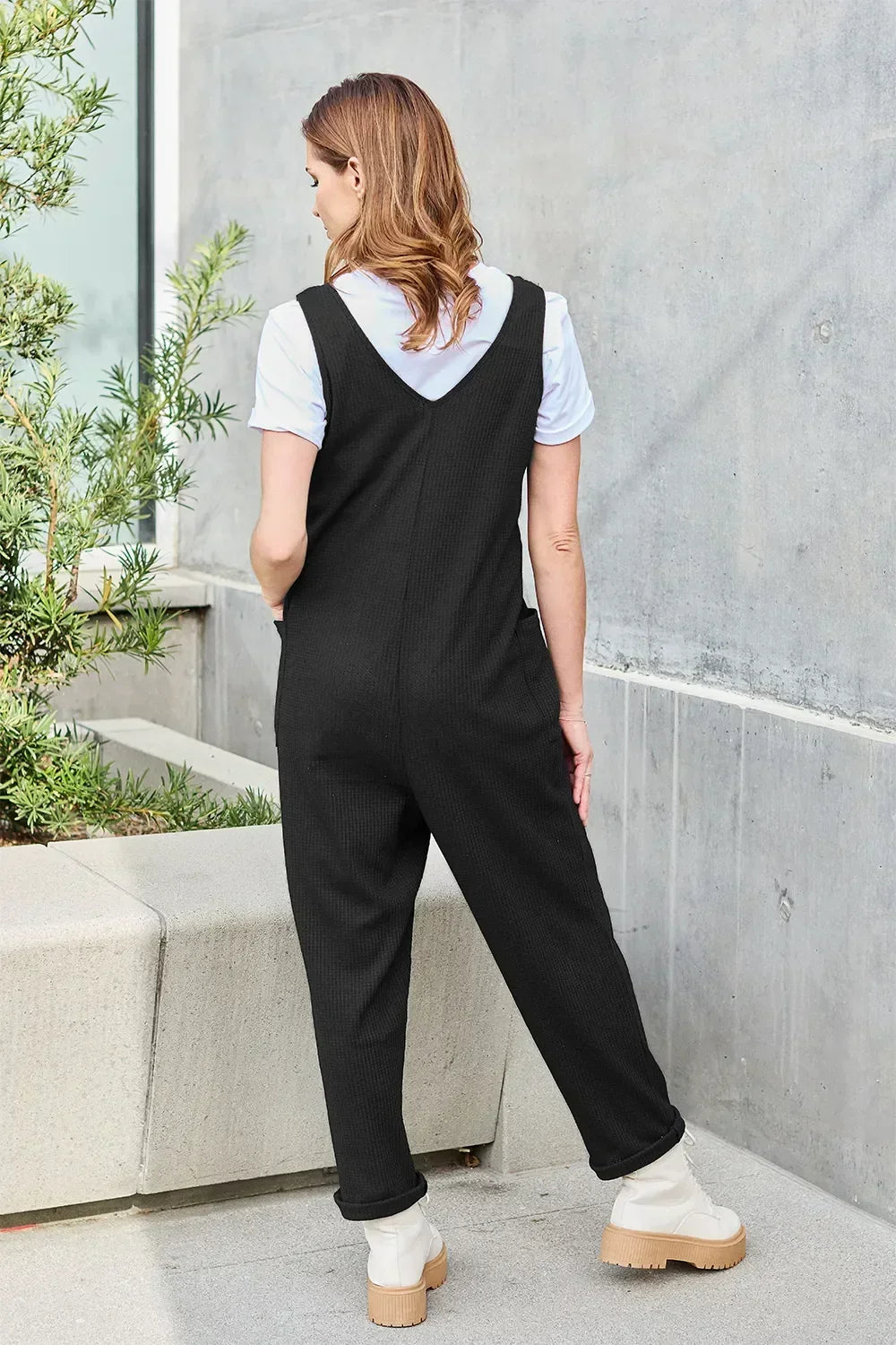 Double Take Full Size Sleeveless Straight Jumpsuit - Eva's Edition