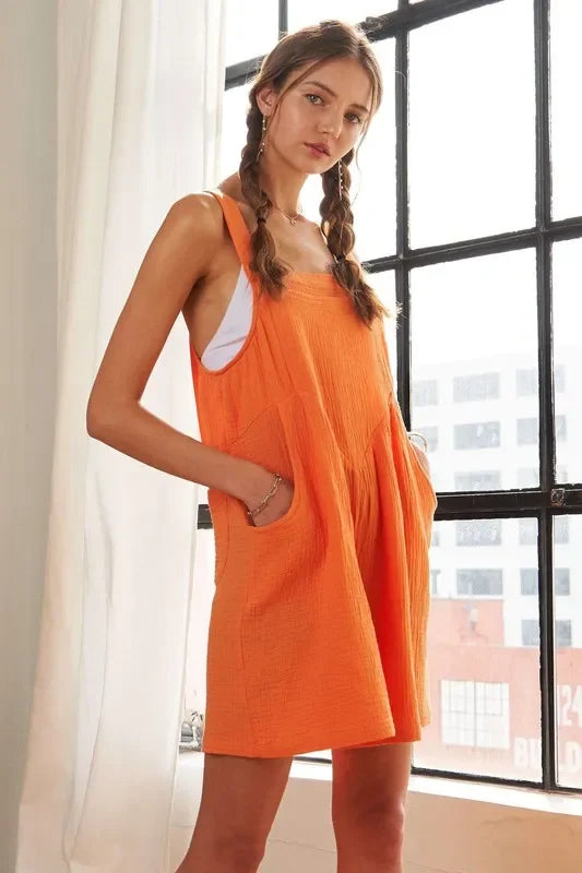 Wide Leg Overall Romper - Eva's Edition