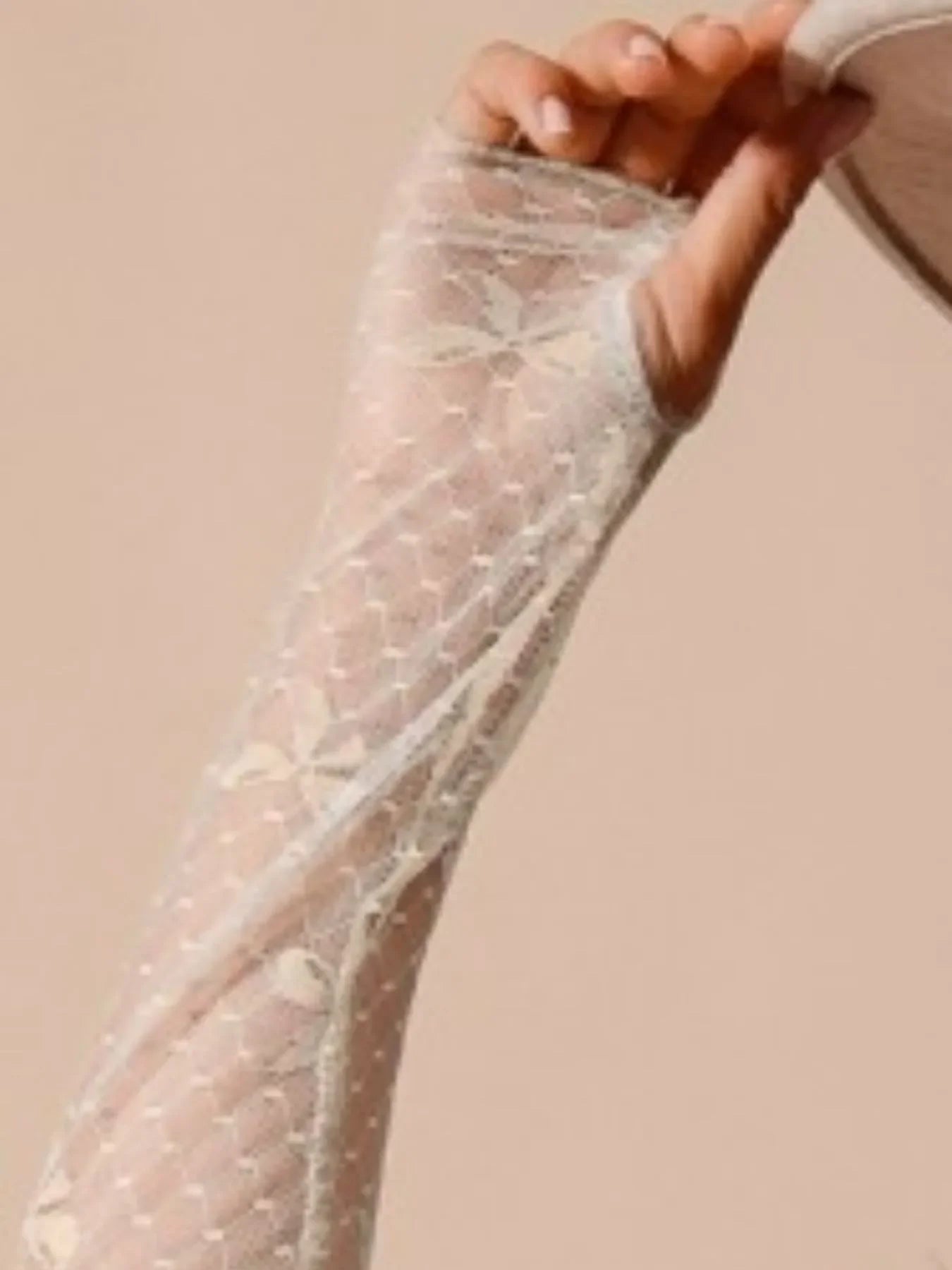 Bow Ribbon Pattern Sheer Lace Top - Eva's Edition