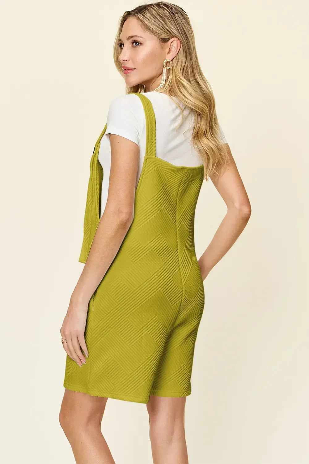 Double Take Full Size Texture Sleeveless Romper - Eva's Edition