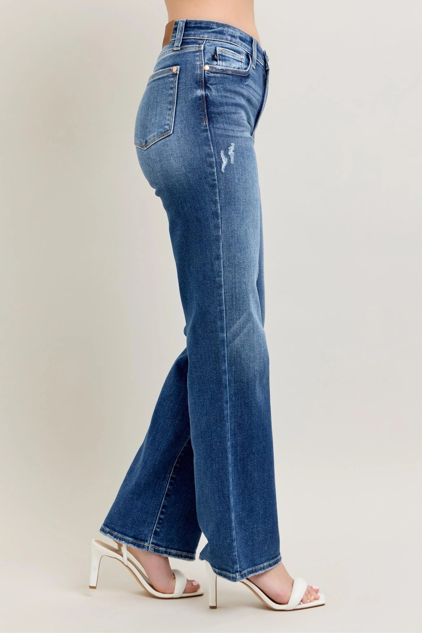 High Waist 90's Straight Leg Jeans Plus Size - Eva's Edition