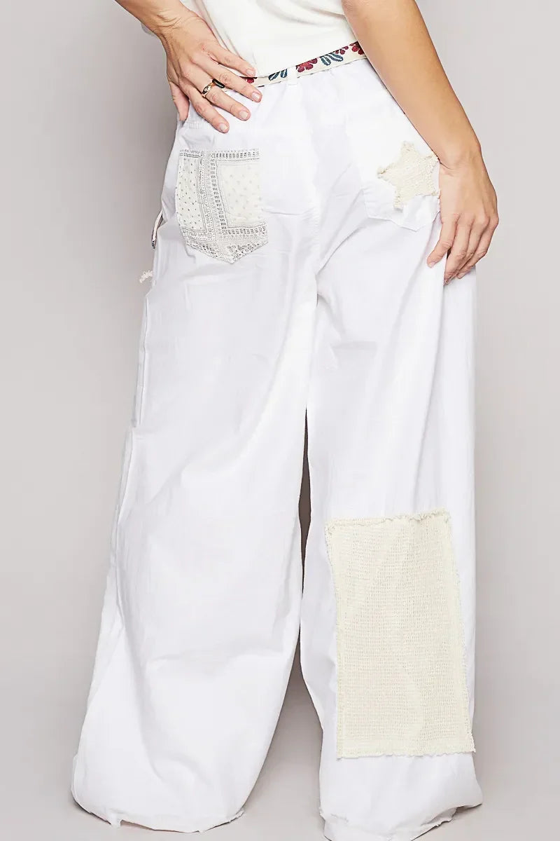 Star Patch Wide Leg Pants - Eva's Edition