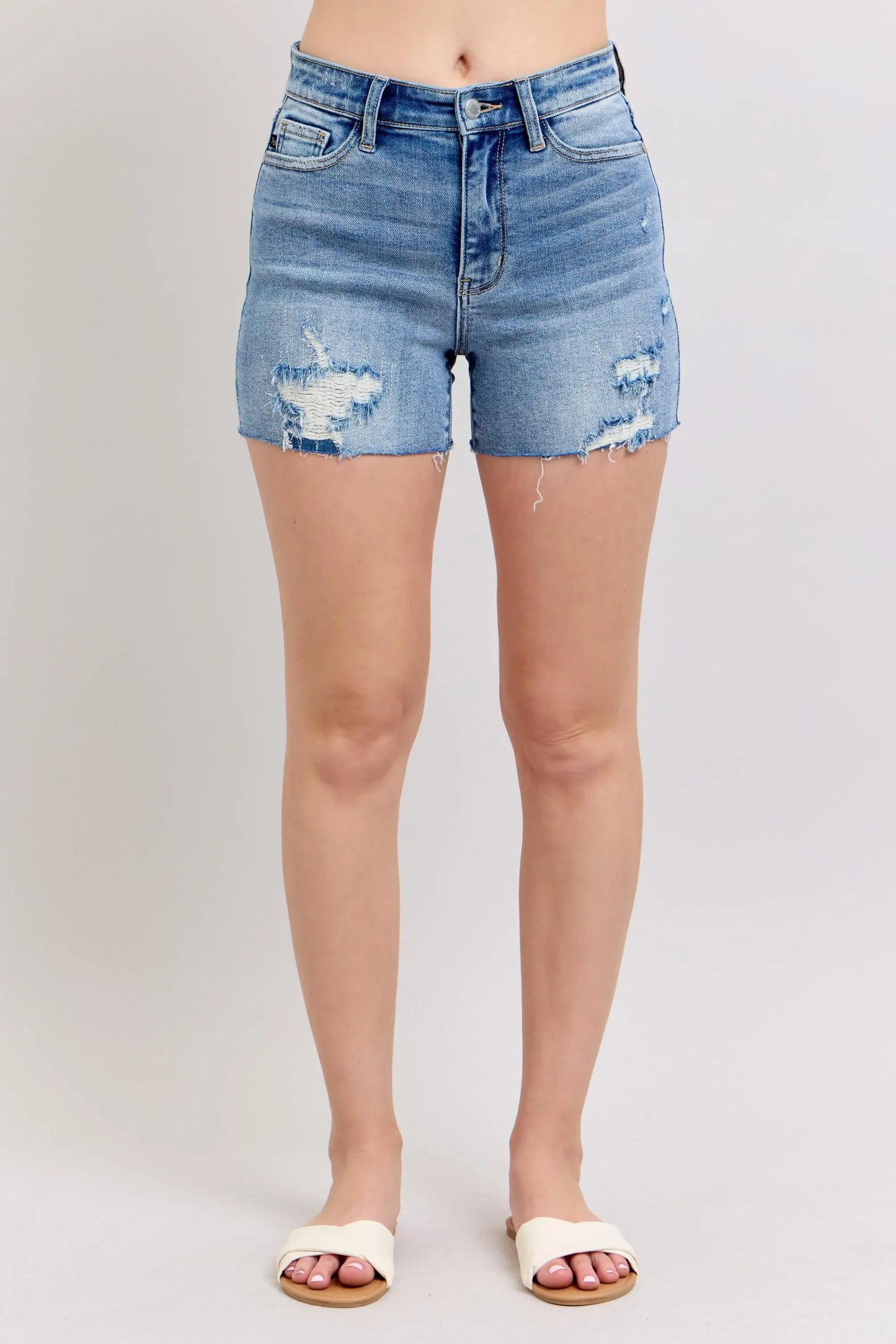 High Waist Denim Shorts - Eva's Edition