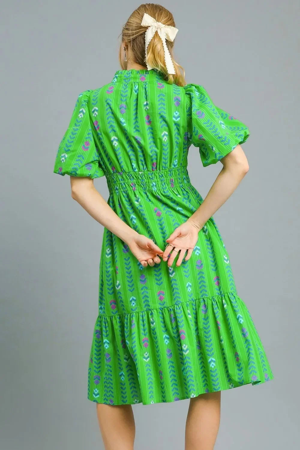 Midi Dress with Ruffled Hem - Eva's Edition