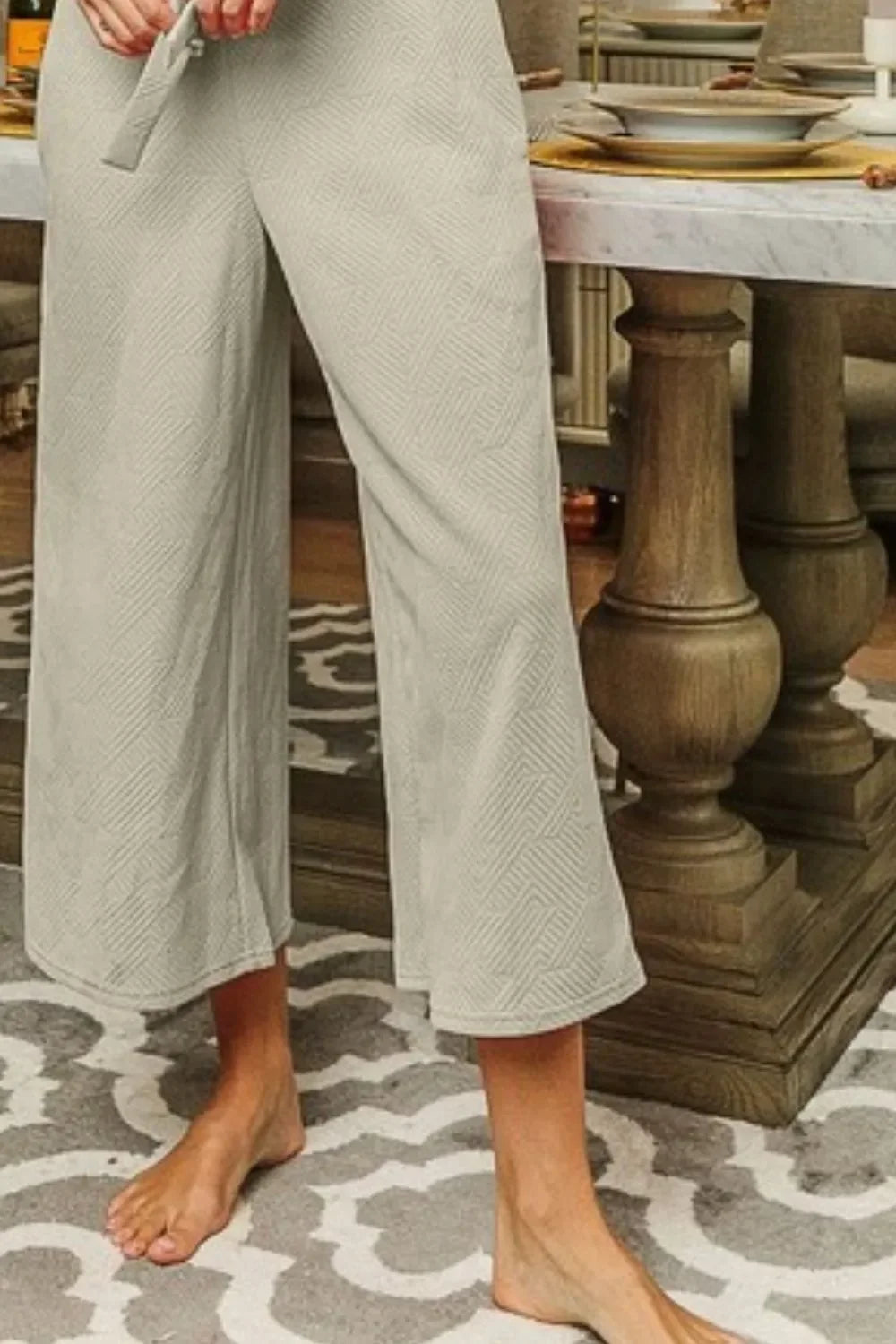Jacquard Jumpsuit with Side Pockets - Eva's Edition