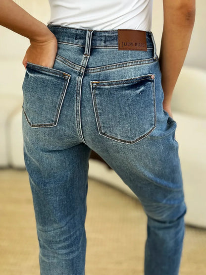 Mid Rise Rigid Magic Release Hem Jeans - Eva's Edition