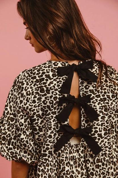 Leopard Denim Dress - Eva's Edition