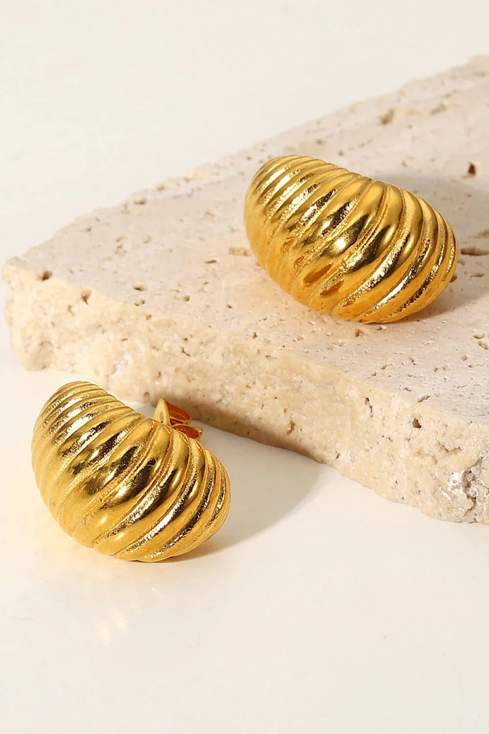 Shell Shore Spiral Stud Earrings - Eva's Edition