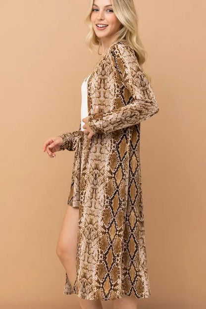 Animal Print Kimono and Shorts Set - Eva's Edition