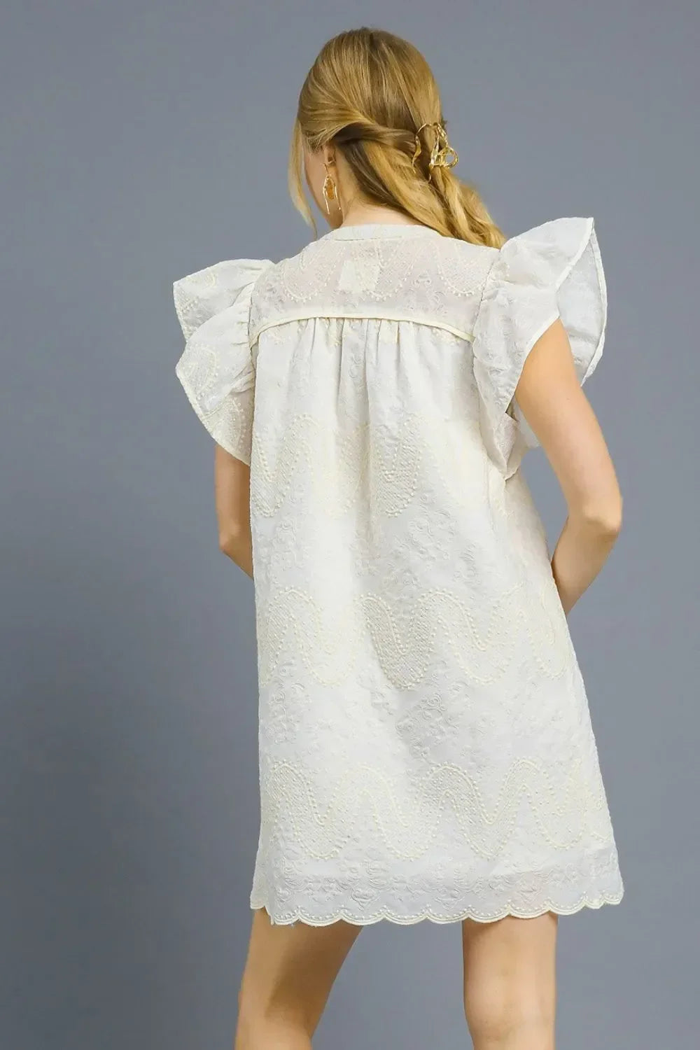 Embroidered Mini Dress - Eva's Edition