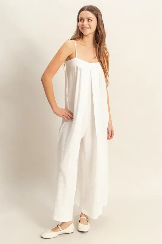 Double Gauze Super Flowy Cami Jumpsuit - Eva's Edition