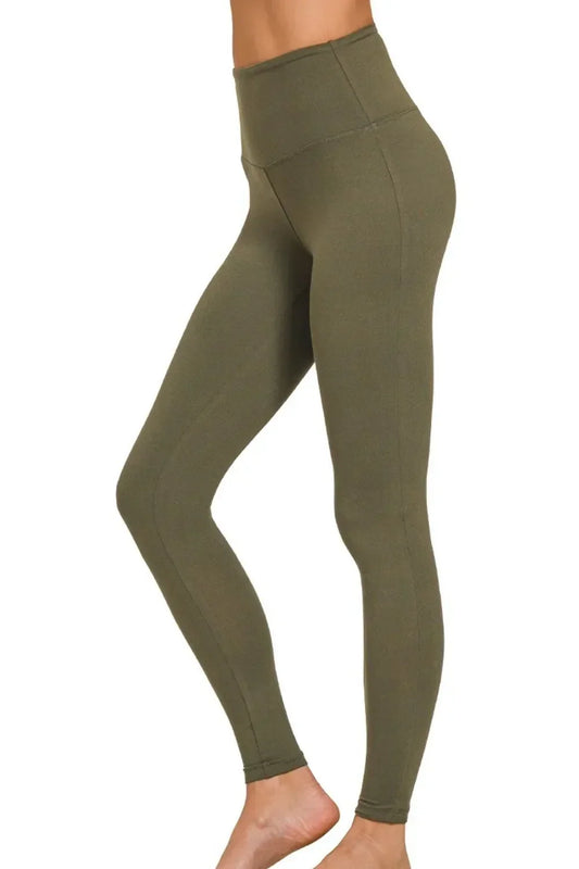 Premium Microfiber Wide Waistband Leggings - Eva's Edition