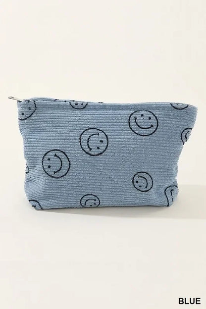 Zenana Corduroy Smile Clutch Bag - Eva's Edition