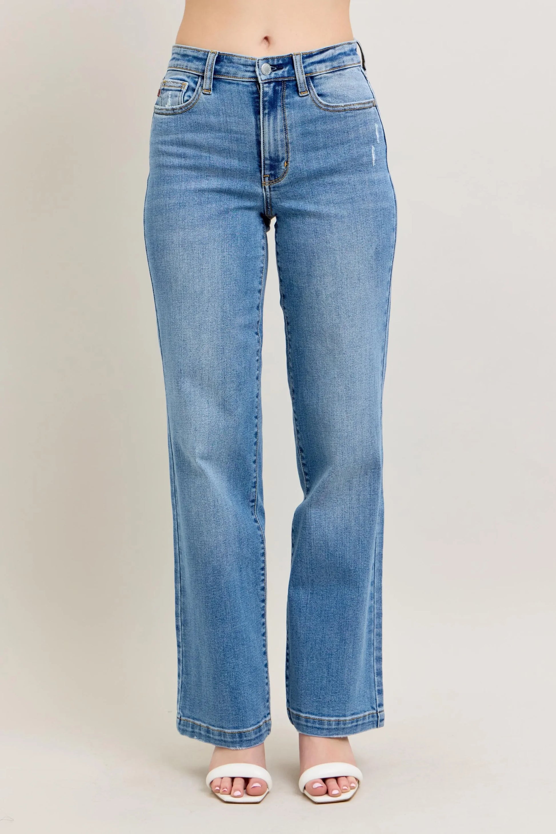 High Waist Straight Jeans Plus Size - Eva's Edition