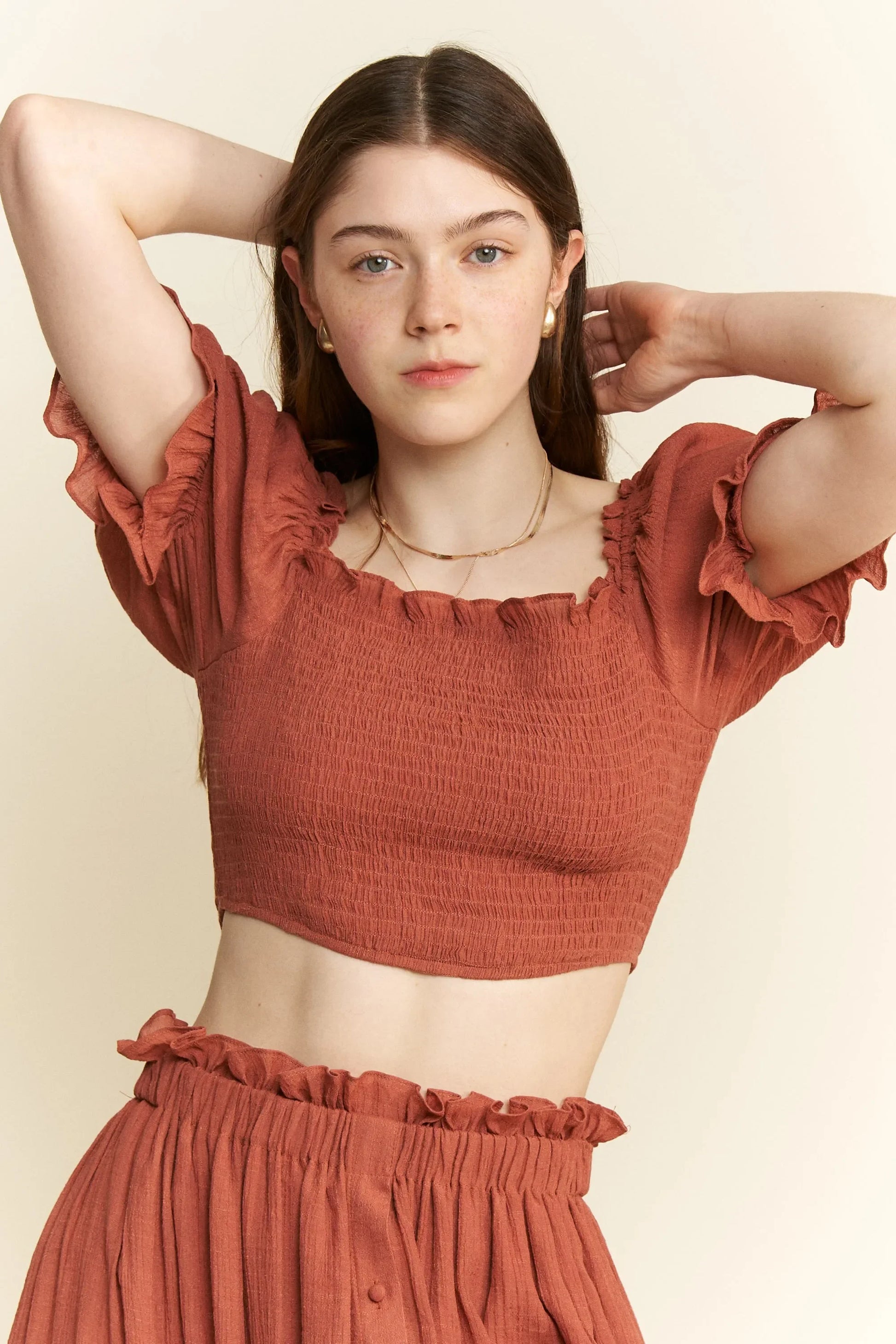 2 Piece Crop Top and Skirt Set - Eva's Edition