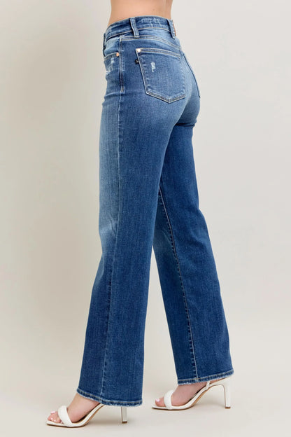 High Waist 90's Straight Leg Jeans Plus Size - Eva's Edition
