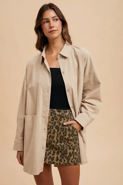 Leopard Denim Mini Skirt - Eva's Edition