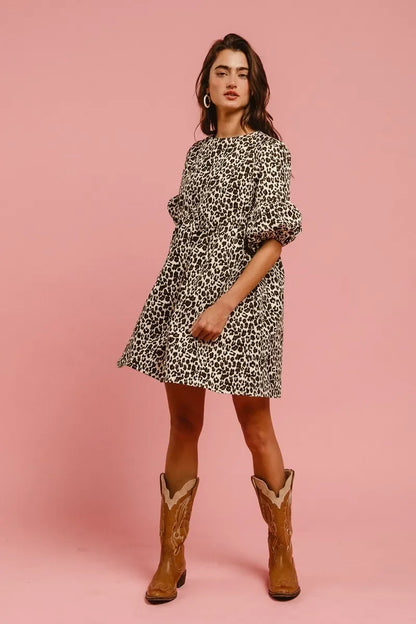 Leopard Denim Dress - Eva's Edition