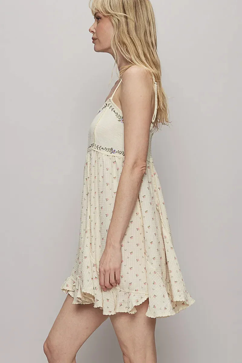 Floral Print Cami Mini Dress - Eva's Edition