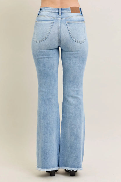 Flare Jeans With Shield Pockets Plus Size - Eva's Edition