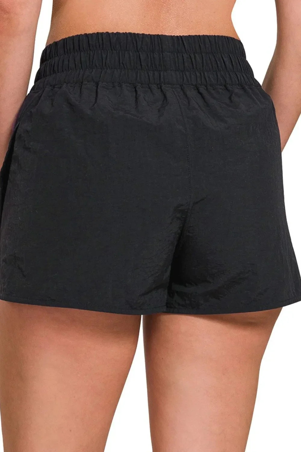 Windbreaker Smocked Waistband Running Shorts - Eva's Edition