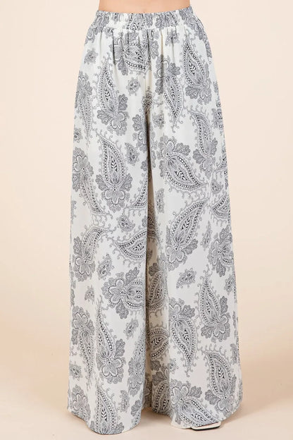 Paisley Print Cami and Pants Set - Eva's Edition