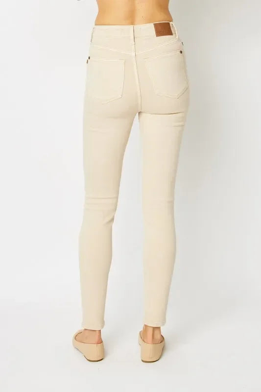 Garment Dyed Tummy Control Skinny Jeans - Eva's Edition