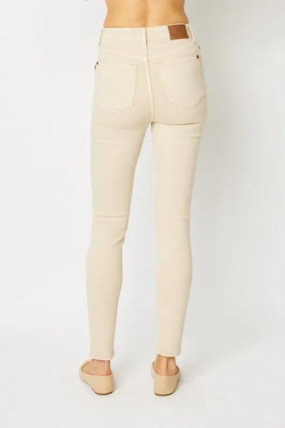 Garment Dyed Tummy Control Skinny Jeans - Eva's Edition