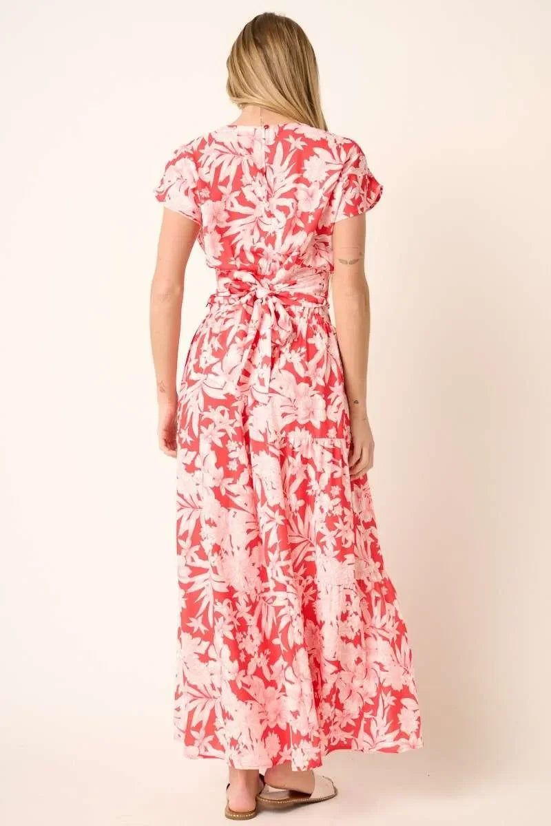 Tropical Print Top and Skirt Set - Eva's Edition