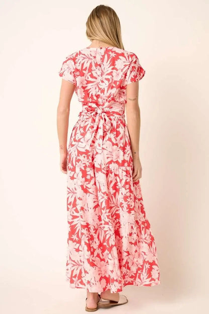 Tropical Print Top and Skirt Set - Eva's Edition
