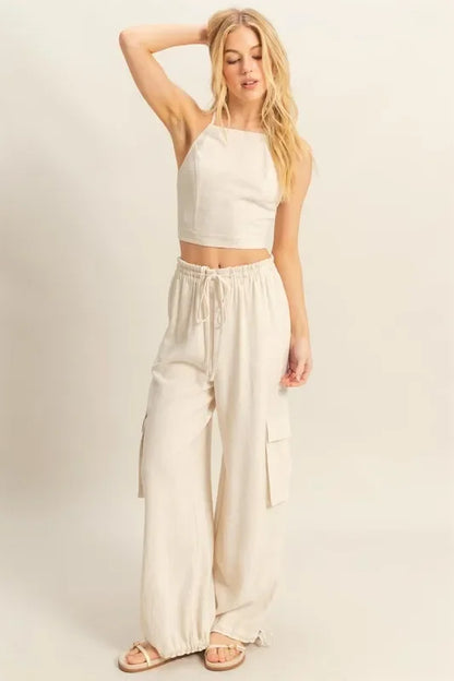 Crop Top and Cargo Pants Set - Eva's Edition