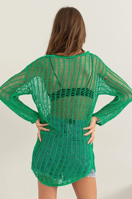 Crochet Long Sleeve Cover Up - Eva's Edition