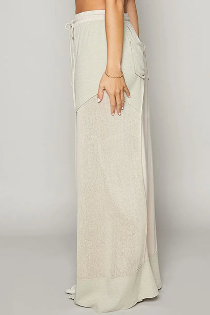 Drawstring Wide Leg Pants - Eva's Edition