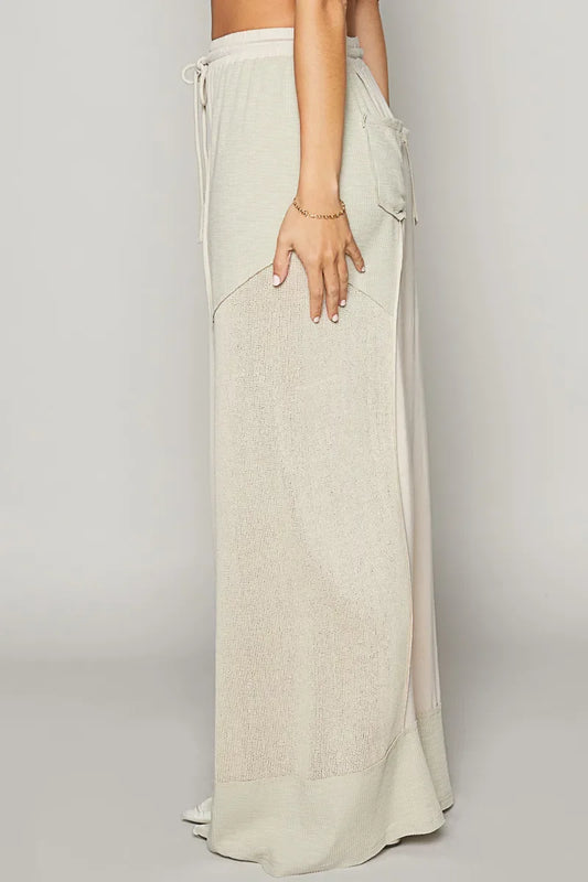 Drawstring Wide Leg Pants - Eva's Edition