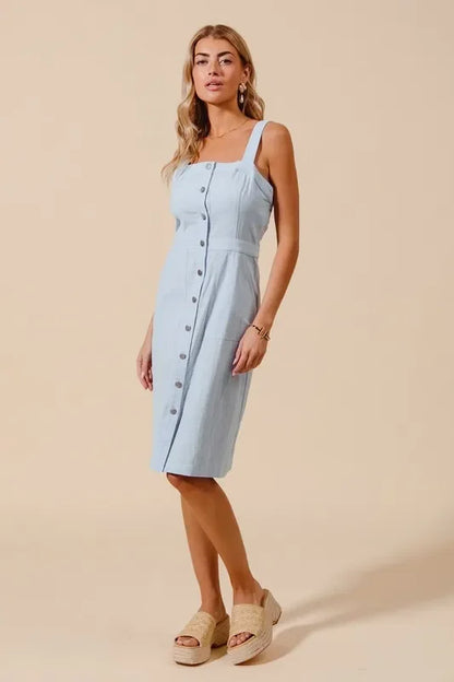 Front Pocket Pinafore Dress - Eva's Edition