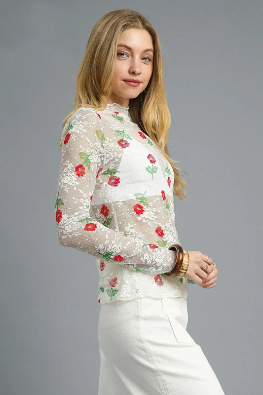 Long Sleeve Sheer Top - Eva's Edition