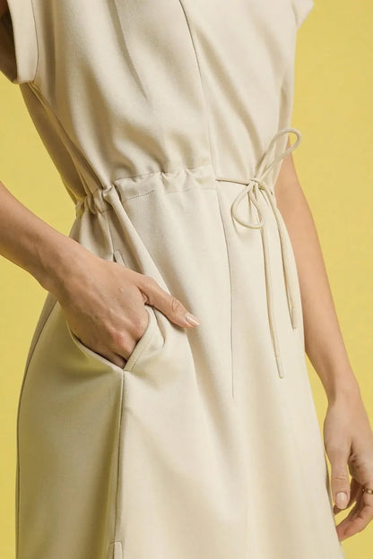 Side Slit Short Sleeve Midi Tee Dress - Eva's Edition