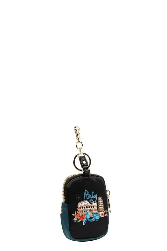 Nicole Lee USA Mini Coin Purse Keychain - Eva's Edition