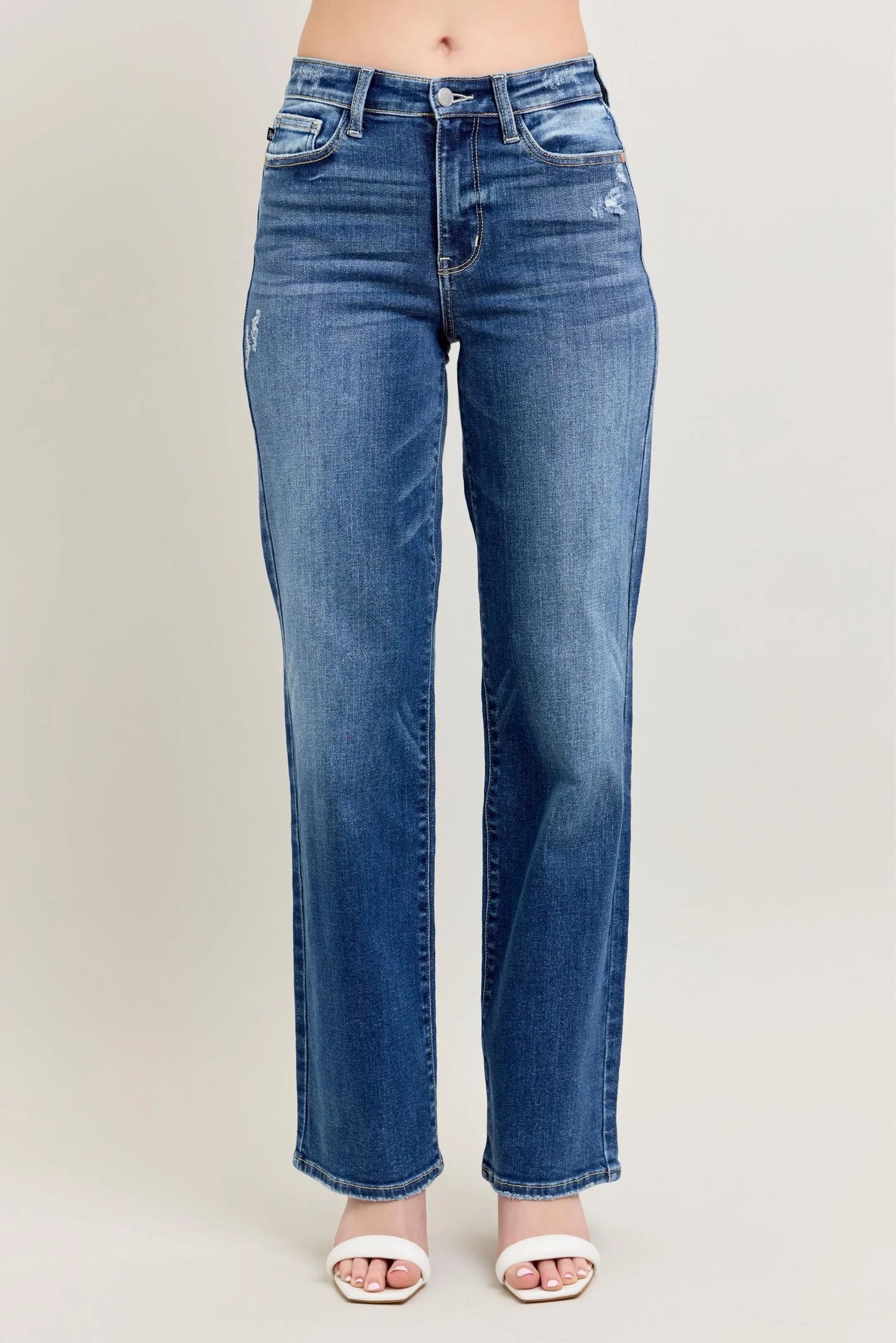 High Waist 90's Straight Leg Jeans Plus Size - Eva's Edition