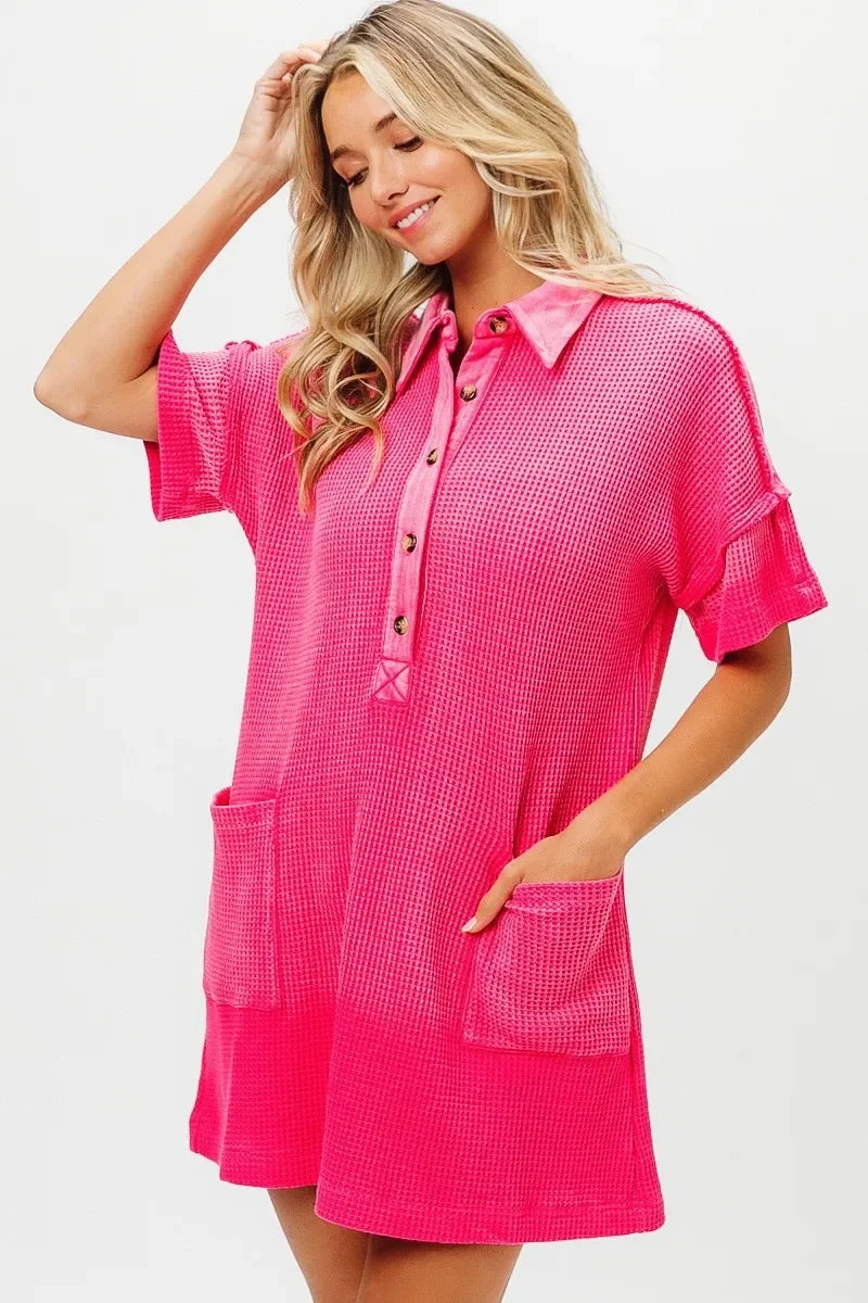 Mineral Dye Washed Knit Dress - Eva's Edition