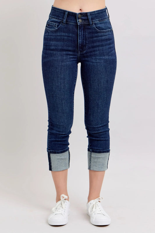 High-Waist Double Waist Band Skinny Jeans - Eva's Edition