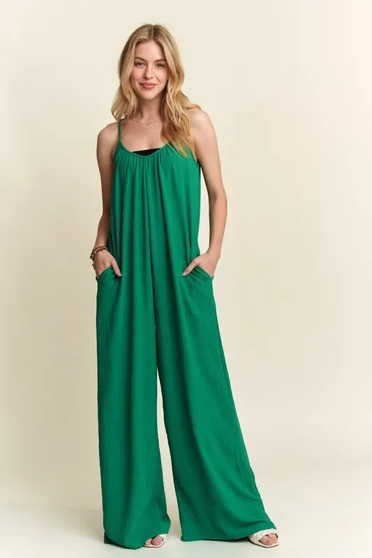 Wide Leg Casual Cami Jumpsuit - Eva's Edition