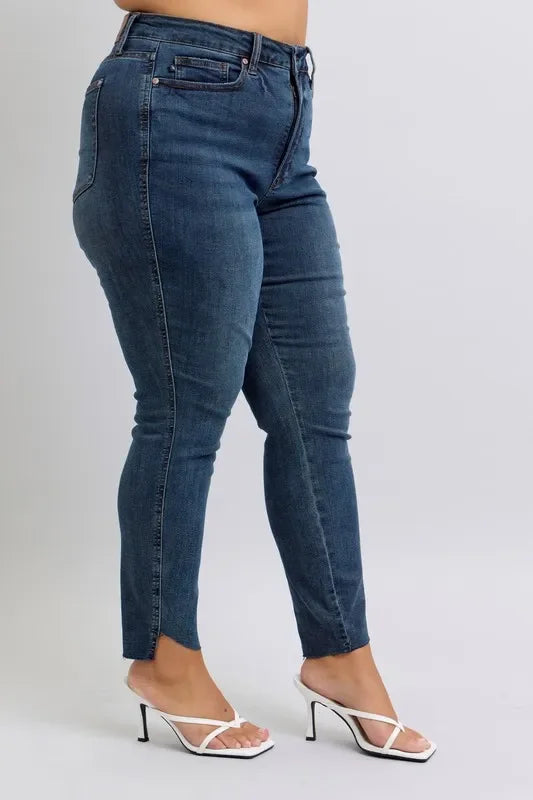 High Waist Tummy Control Skinny Jeans Plus Size - Eva's Edition