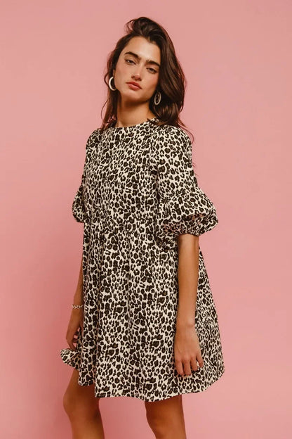 Leopard Denim Dress - Eva's Edition
