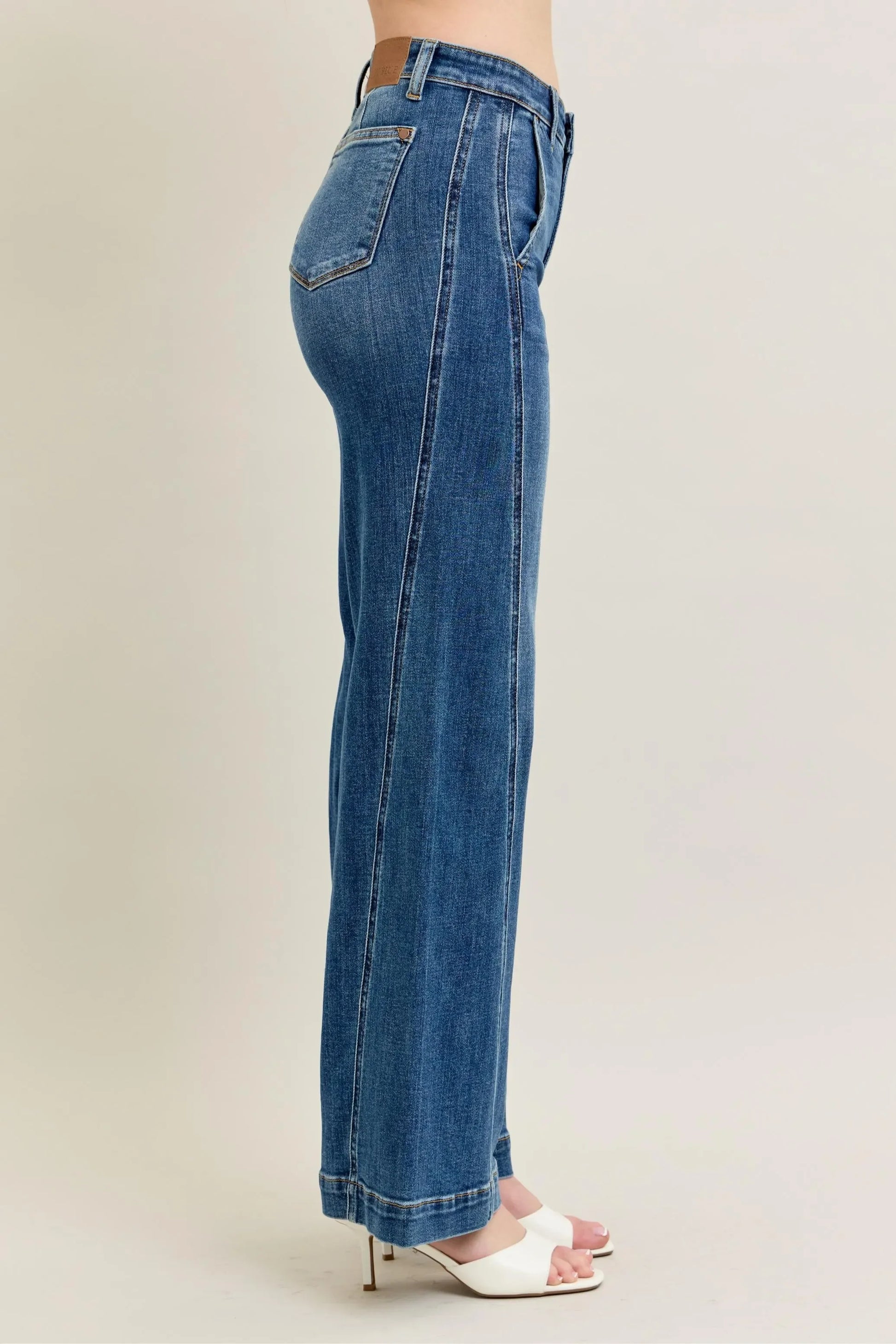 High Waist Wide Leg Jeans Plus Size - Eva's Edition