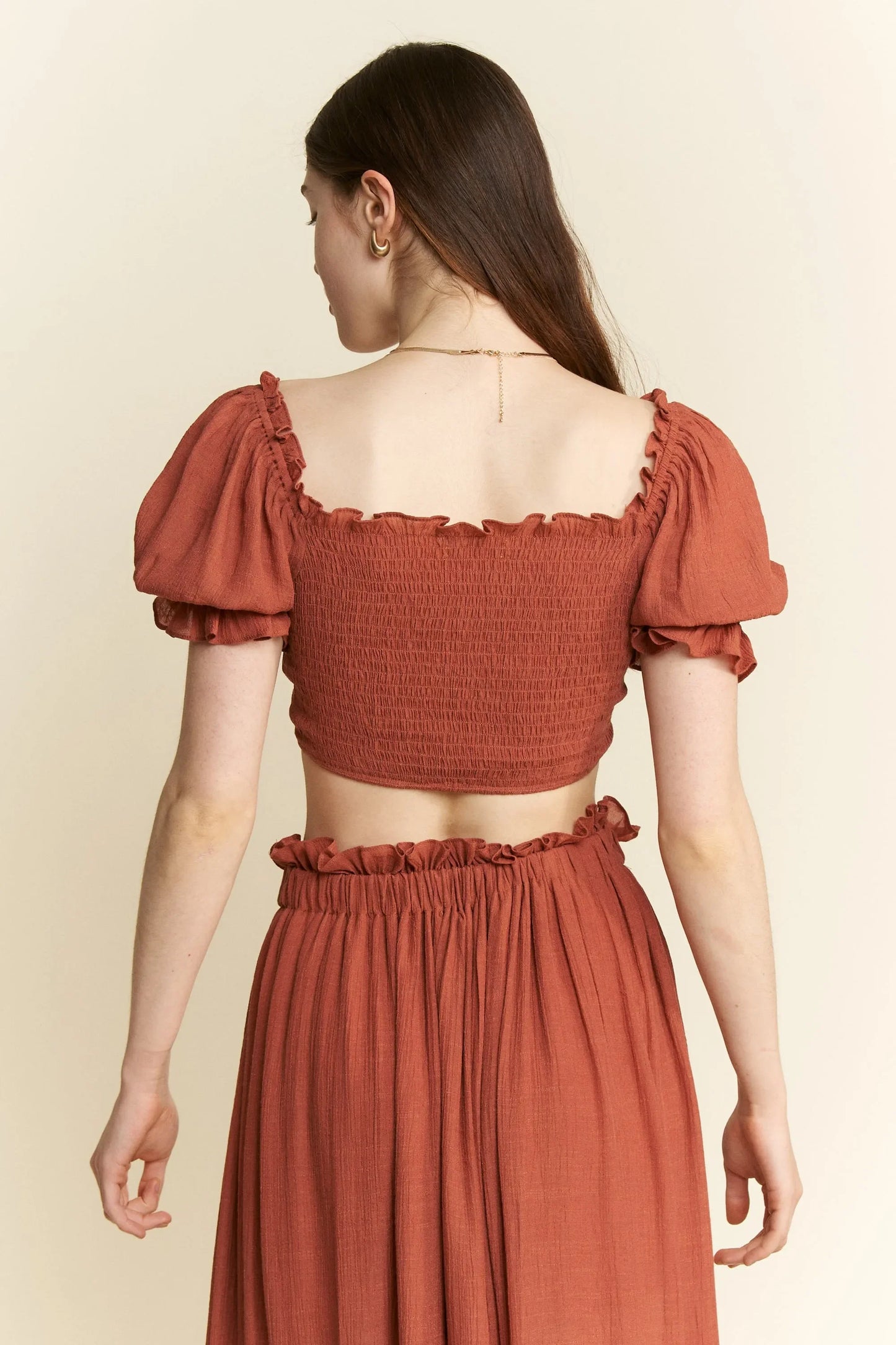 2 Piece Crop Top and Skirt Set - Eva's Edition