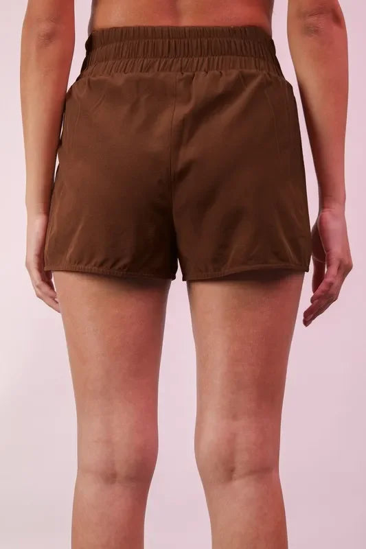 Striped Trim Detail Activewear Shorts - Eva's Edition